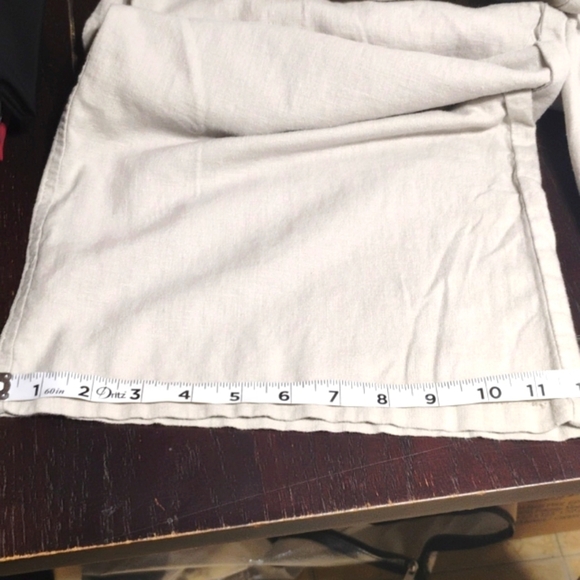 Just Living Light Gray8 Linen Wide Leg Drawstring Pants - Picture 16 of 16